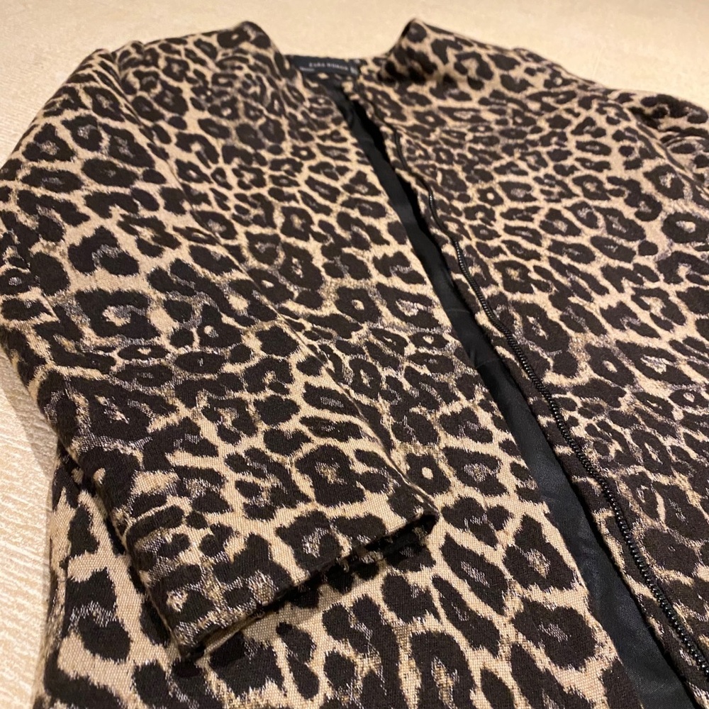 Zara Leopard Print Coat